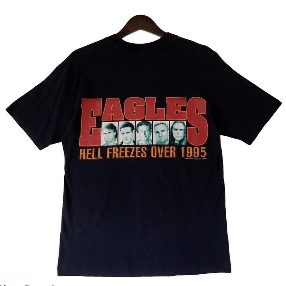 Vintage 90S Eagles Hell Freezes Over 1994 American Classic Rock Band Shirt